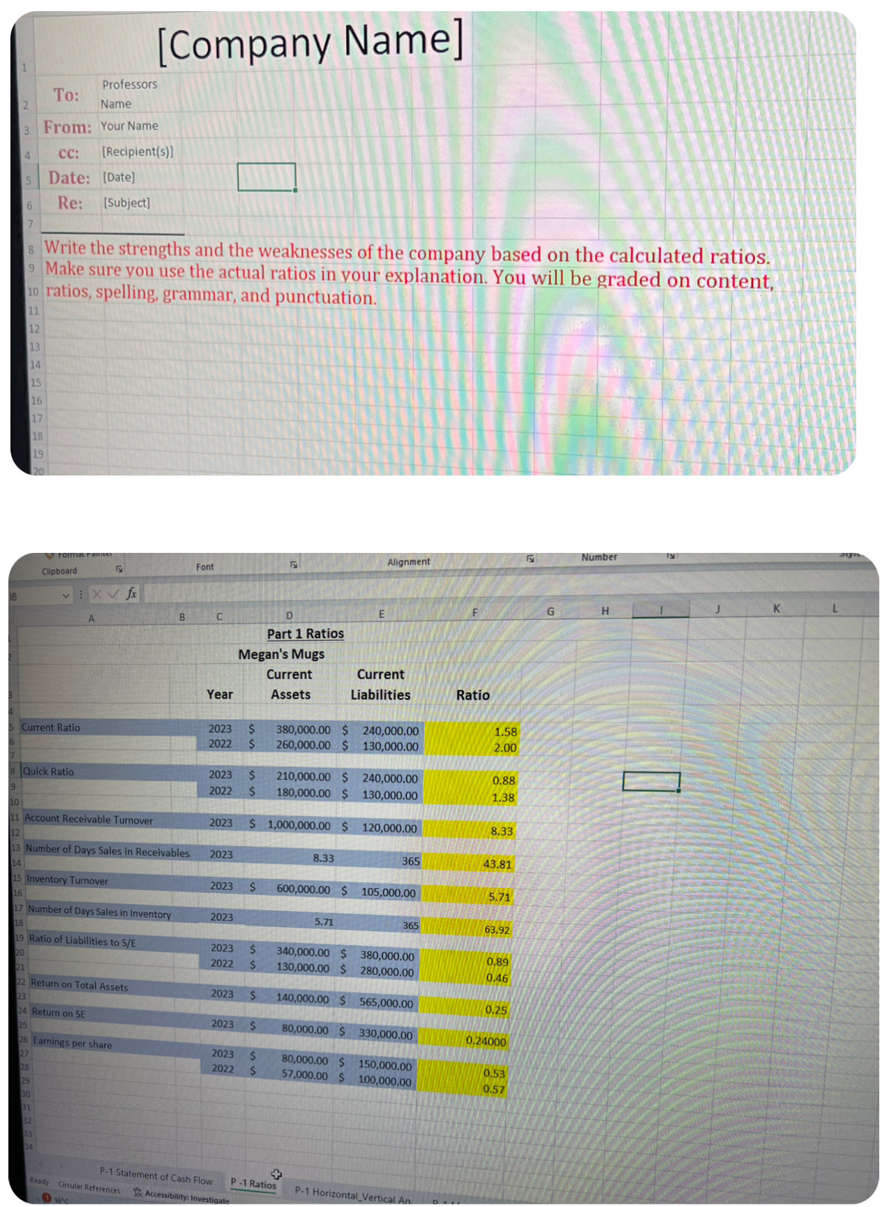  [Company Name] To: Professors Name From: Your Name cC: [Recipient(s)] Date: