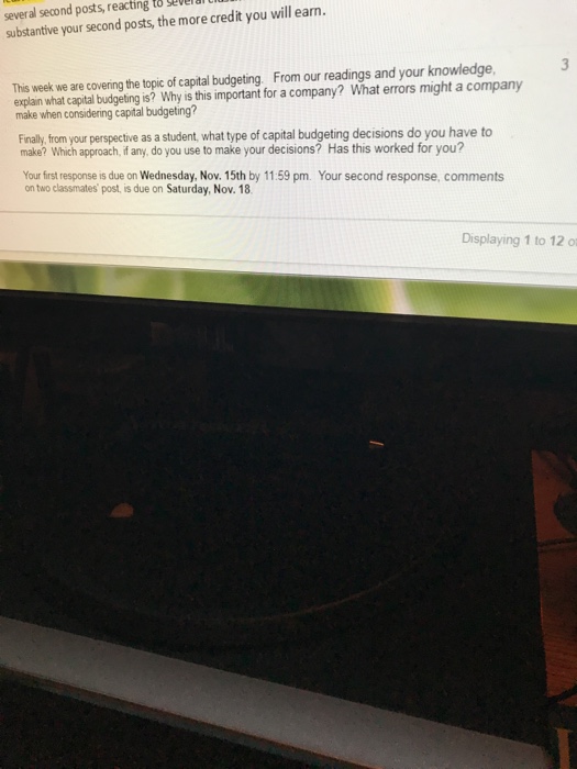  several second posts, reacting to sevel substantive your second posts, the