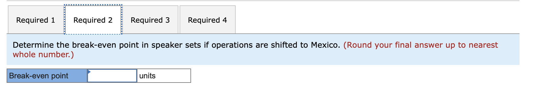 sold 45,000 speaker sets: Management is considering relocating its manufacturing facilities to