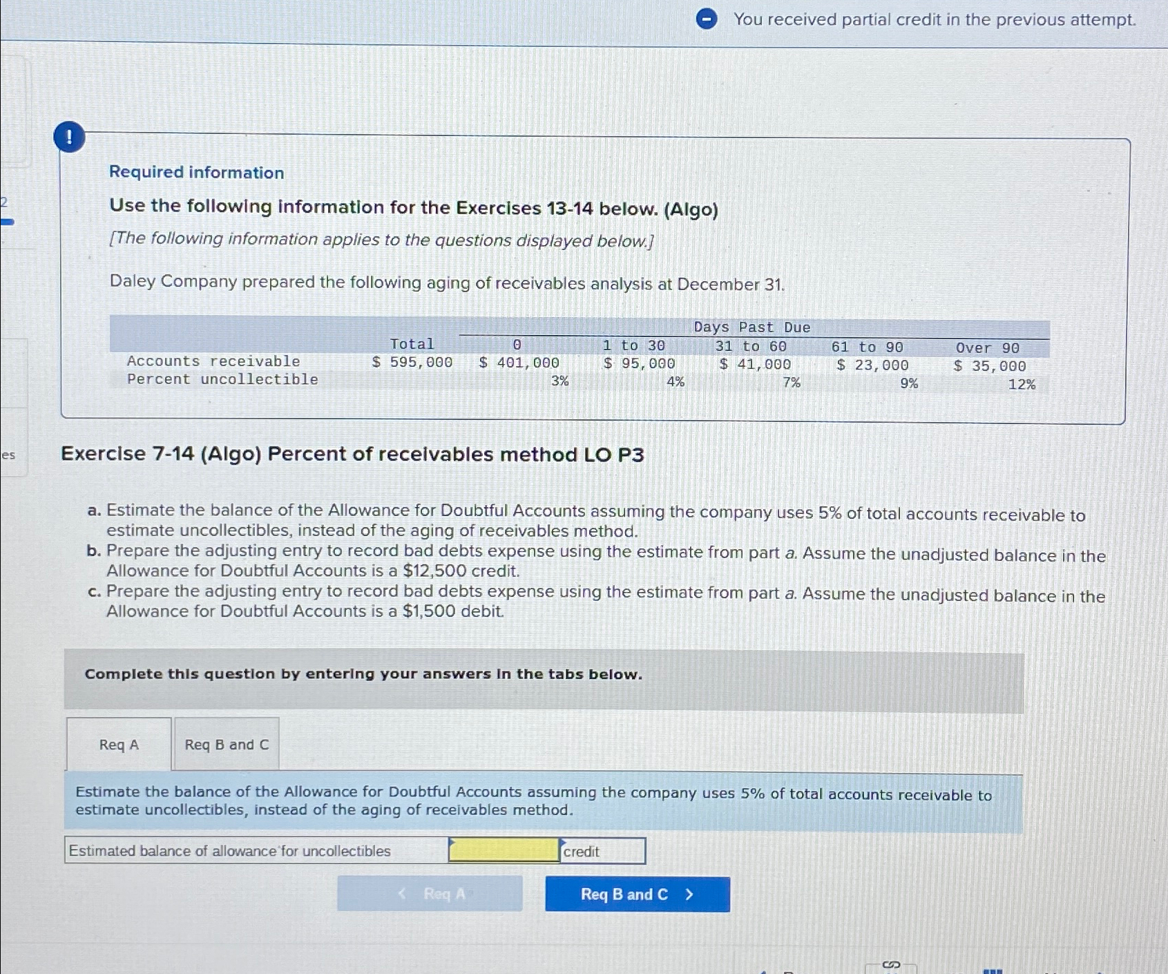  You received partial credit in the previous attempt. 1 Required information