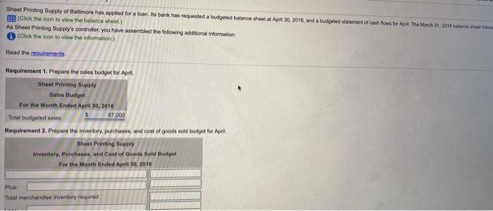 Short Printing Supply of Bachas applied for a loan its miche con