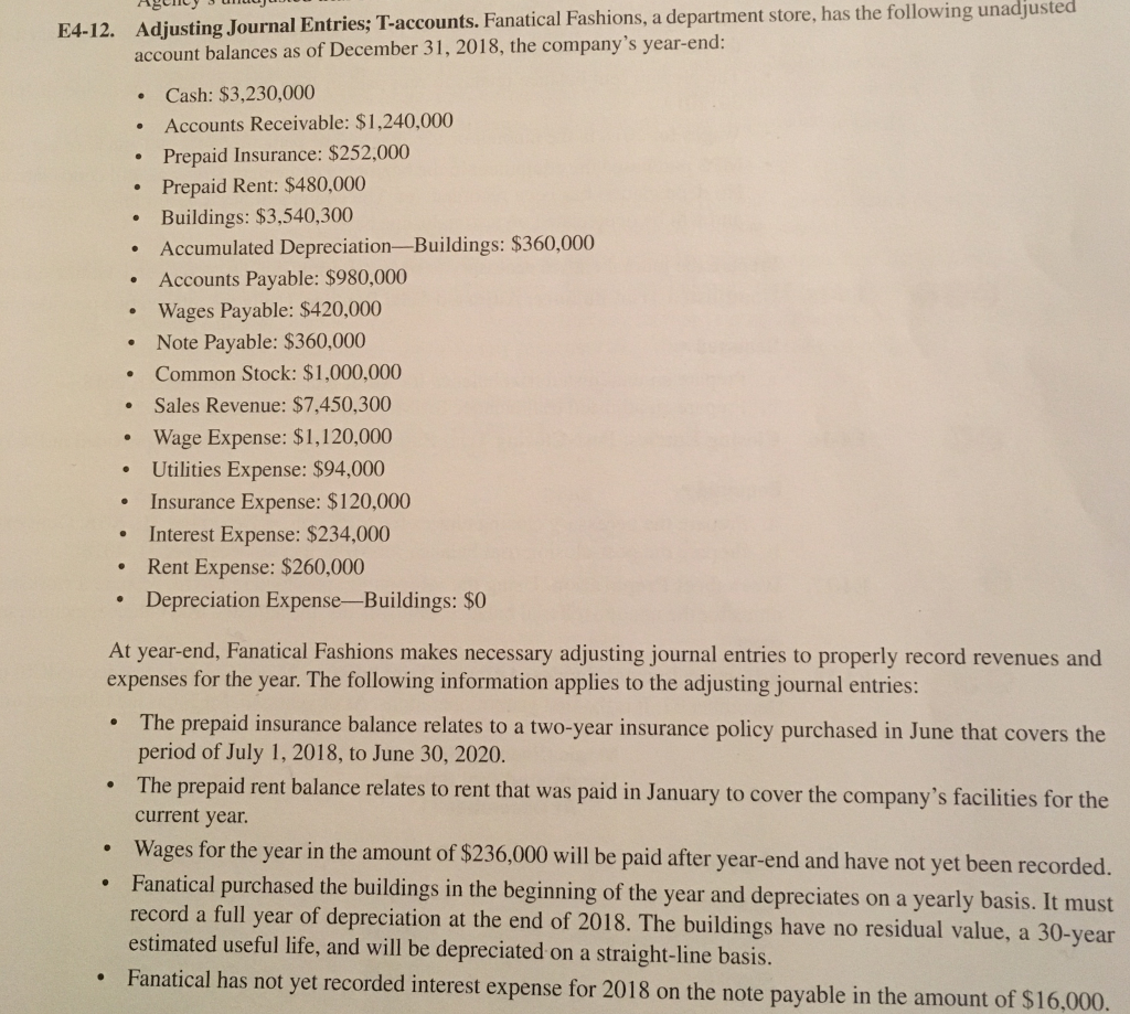 How do I get the adjusting entries and what does the