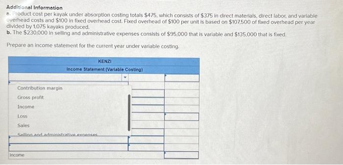 manufacturer of kayaks, began operations this year. During this year, the company