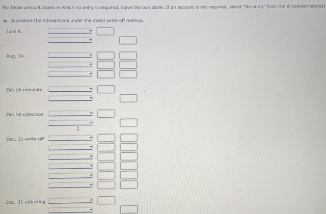 Methods: The following selected transactions were taken from the records of Rustic