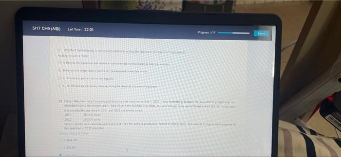 CH3 (AE). Left Time: 22:01 Wom NO ERROL 20 100 5/17 CHO