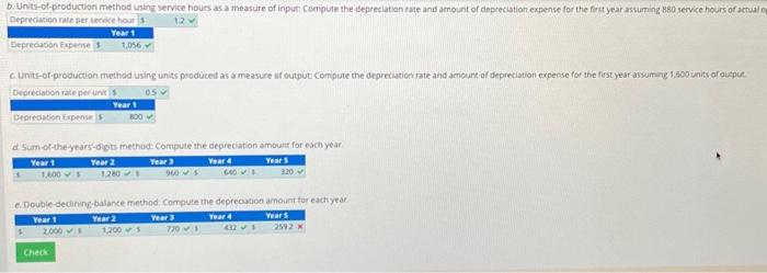 Using Various Depreciation Methods Required Compute annual depreciation using each of the