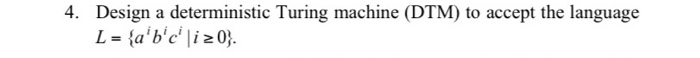 language 2. Design a Turing machine which L = {w# w WE{0,1}}.
