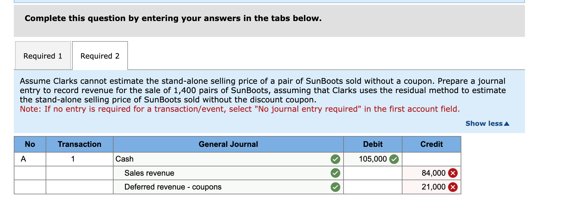 services; residual method [LO6-2, 6-4, 6-5, 6-6] Clarks Incorporated, a shoe retailer,