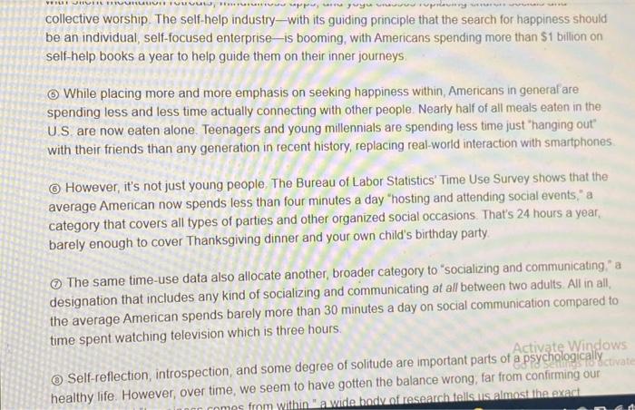 information to the summary paraphrase and be objective no personal opinions. O