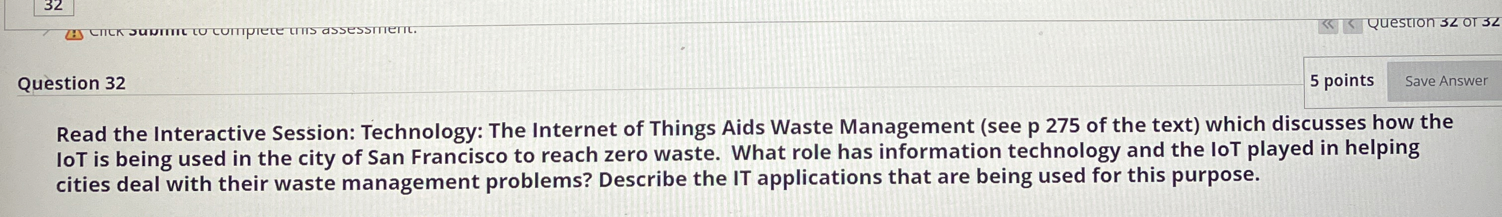  Client/server computing is a: A) network that connects sensors to desktop
