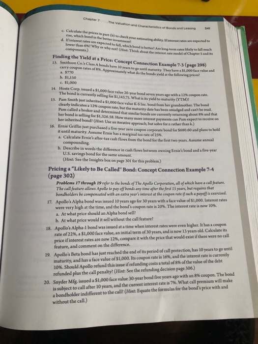  Help! I need shown how to do #17! Chapter 7 The