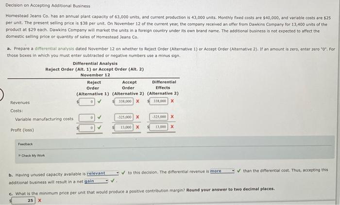 can i get the real answer for question a and c Decision