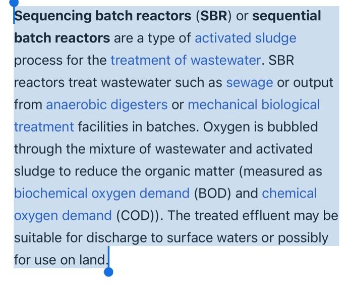  master's thesis SBR Sequencing batch reactors (SBR) or sequential batch reactors
