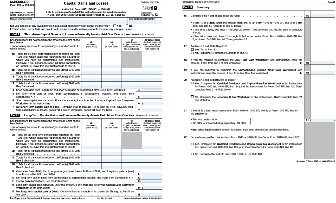 Prepare a 2019 individual tax return using the following fact pattern. Compute