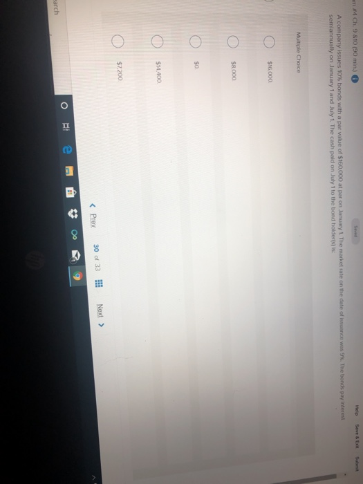 rate of interest is 8.0% and the bond selling price was $3,728.197.