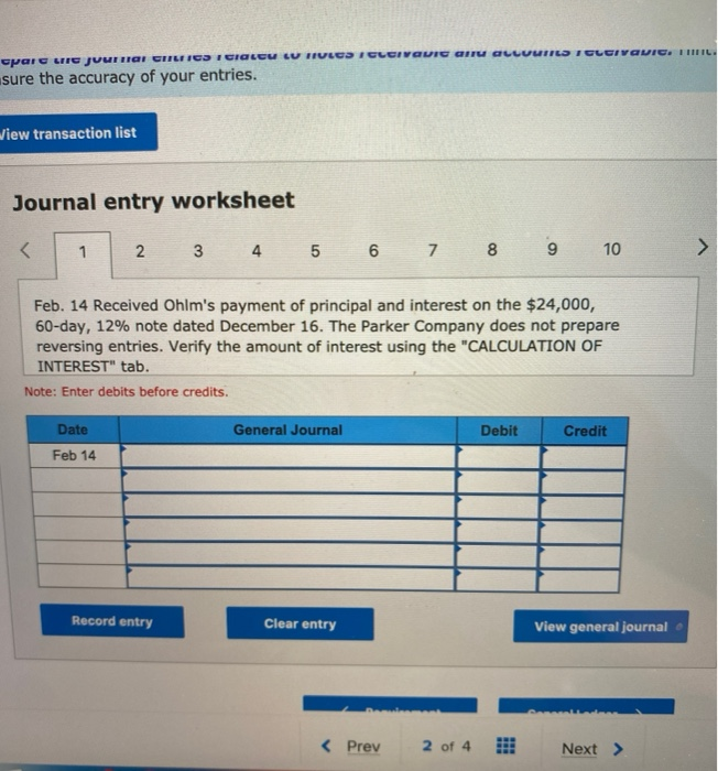 C3, P4 The following selected transactions are from Parker Company, Year 1
