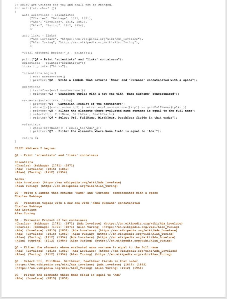 code to exactly match them are written at the very end of