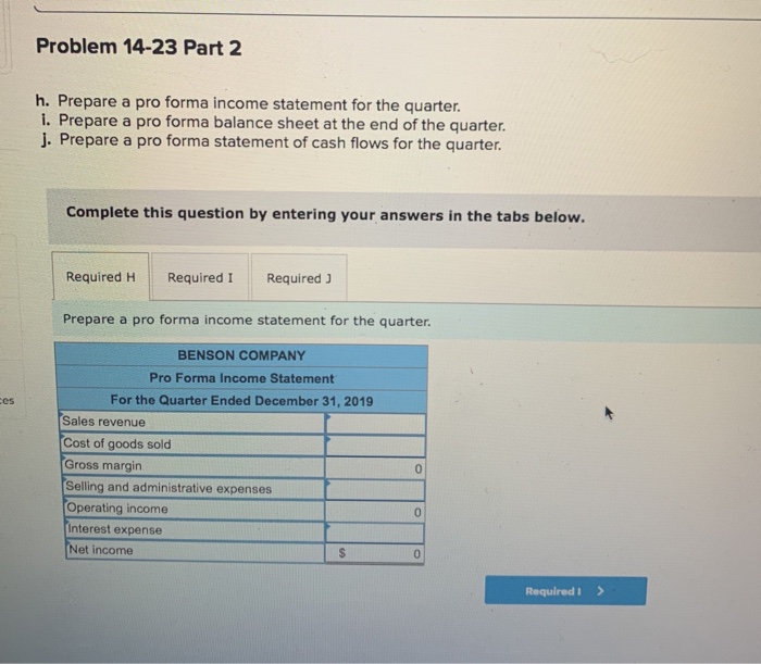 I'm not sure how to do part G. Required information Required a.