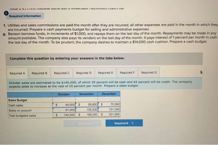 to increase at the rate of 20 percent per month. Prepare a