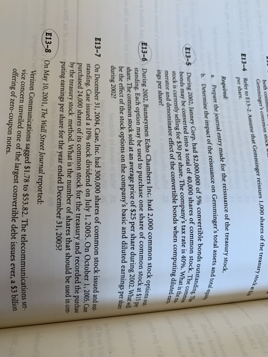 iya the following stockholders' Corporation 11)-2 d her enger Corporation Stockholders' Equity