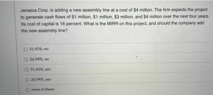 15 and 17 pls help fast Jamaica Corp. is adding a new