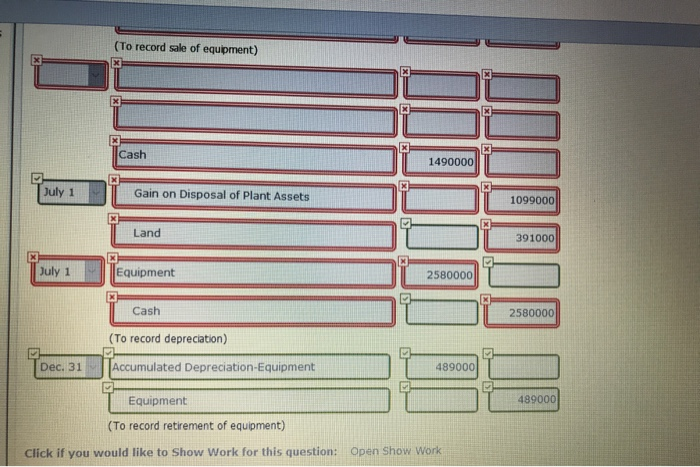 depreciation equipment 4,870,000 43,020,000 Total plant assets $64,650,000 During 2021, the following
