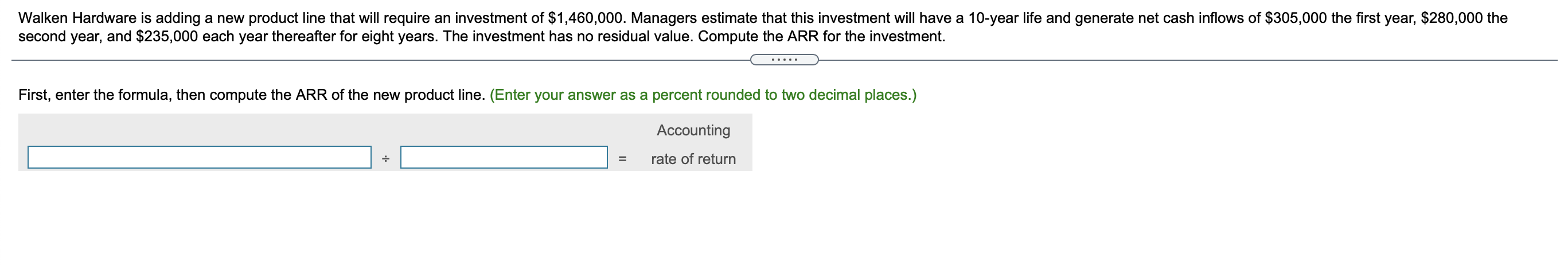  Walken Hardware is adding a new product line that will require