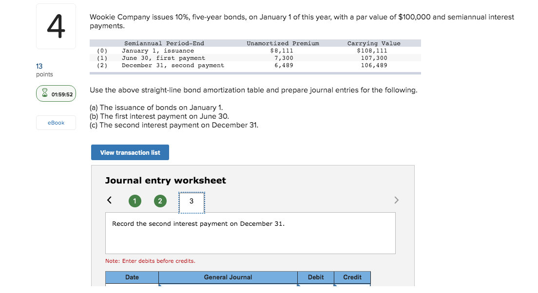 issues 10%, five-year bonds, on January 1 of this year, with a