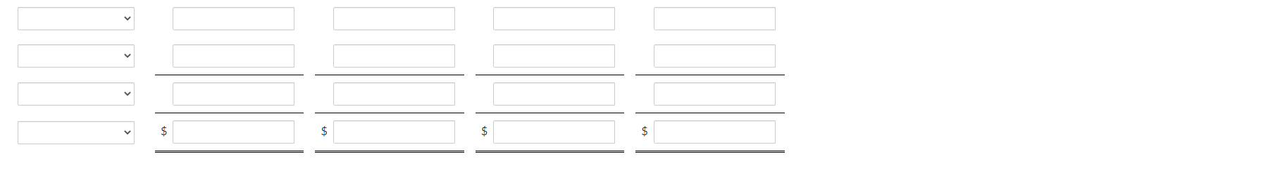 COMPANY Monthly Manufacturing Overhead Flexible Budget Ironing Department For the Year 2020
