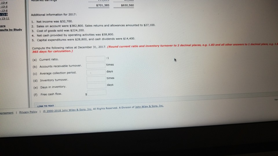 Accounting, 6e Practice Assignment Gradebook ORION Downlondable eTextbook signment Exercise 13-9 ES