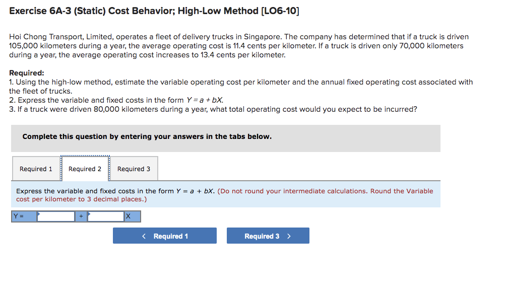 Limited, operates a fleet of delivery trucks in Singapore. The company has