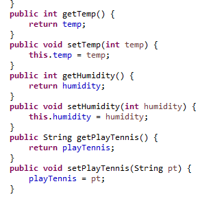 // and test sunny versus not sunny as if (outlook.equals("rainy") && Irhs.getoutlook