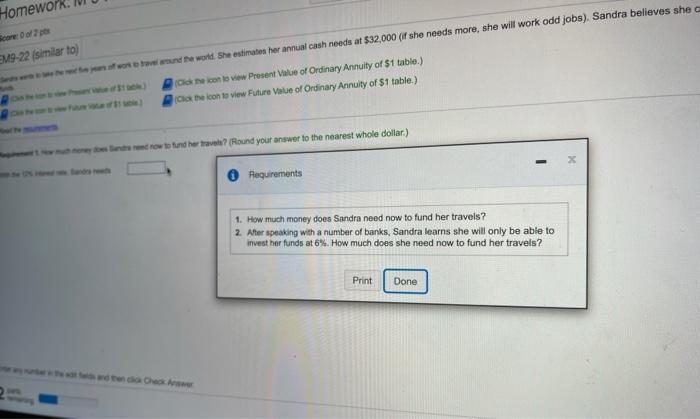 can invest her savings at 12% until she depletes her funds. (Click