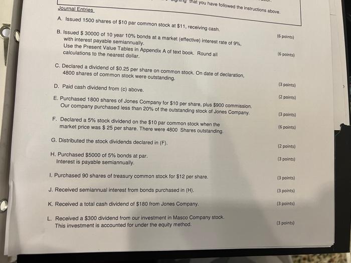 I please need help with this project. I have to journalize A-R.