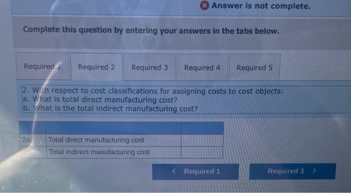 first month of operations. It reported the following costs and expenses for