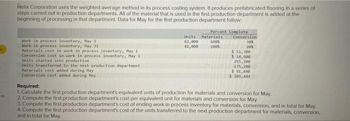 hope this works better C 1 Helly Corporation uses the weighted average