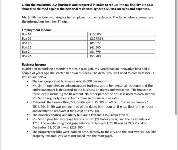 this is a tax t1 return please put the information provided in