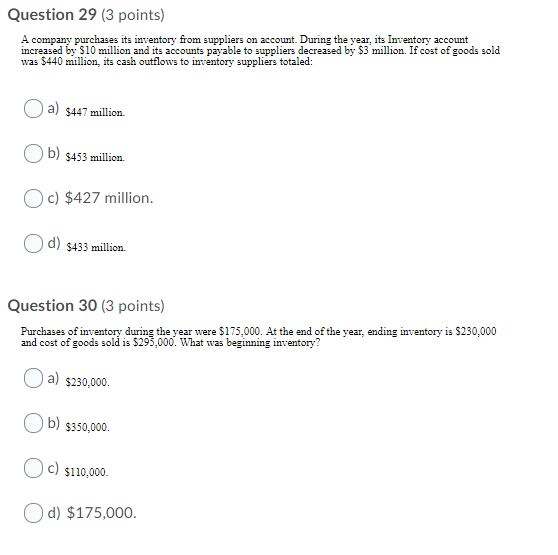 has cost of goods sold equal to $233,000. Groovy's ending inventory equals:
