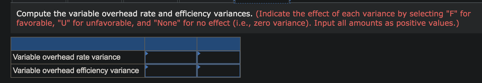 2.60 ounces 0.60 hours 0.60 hours Standard Price or Rate $20.00 per