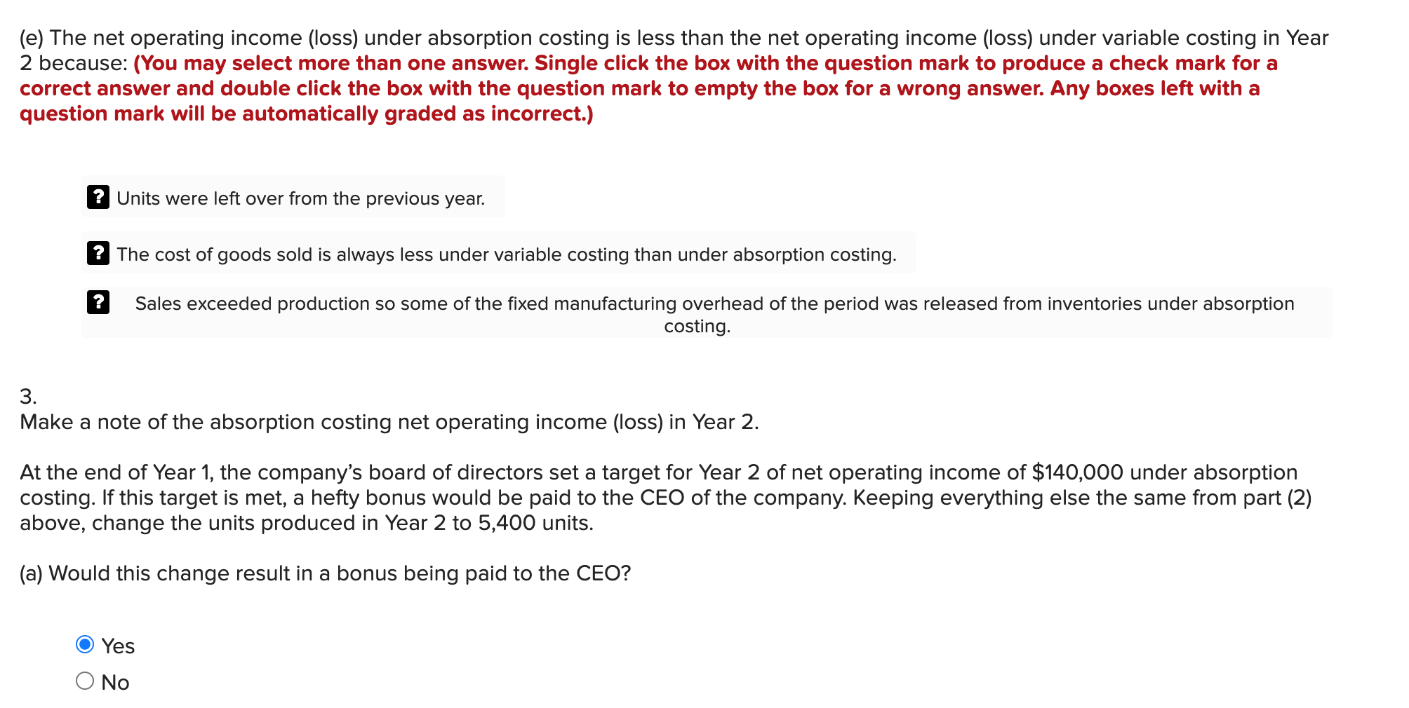 per year $120,000 11 Selling and administrative expenses: 12 Variable per unit
