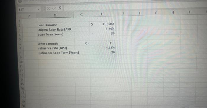 1 Open the "Mortgage Project" Excol fite. In the "Student ID" worksheet,
