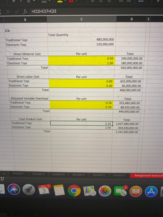 calculations, be prepared to recommend the choice between continuing to make the