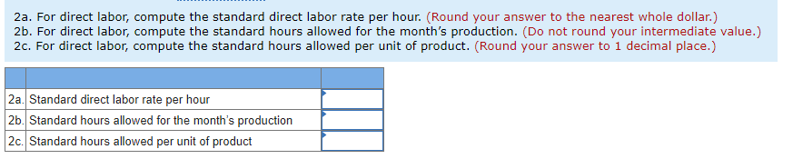 following standards have been set: Standard Quantity or Hours 3 feet ?