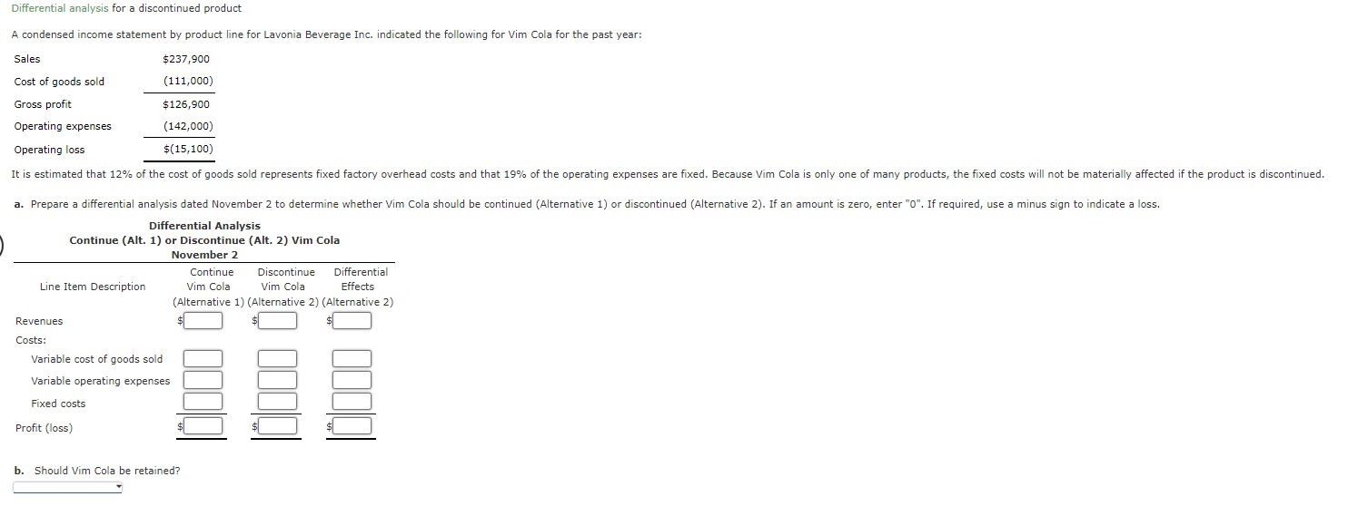  eBook Show Me How Question Content Area Differential analysis for a