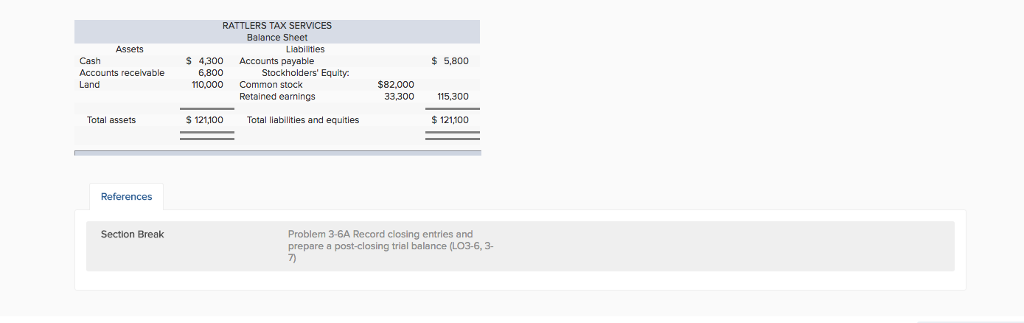 trial balance (LO3-6, 3-7) The following information applies to the questions displayed