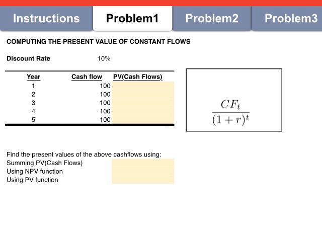  Instructions l Each problem is worth 20 points, for a total