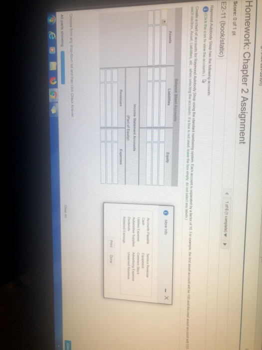  UP20101) Homework: Chapter 2 Assignment Score: 0 of 1 pt 1