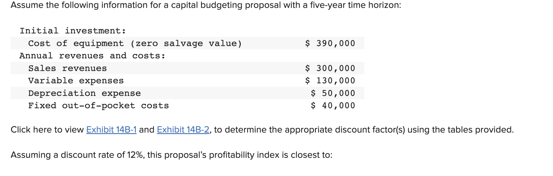 Click here to view Exhibit 14B-1 and , to determine the