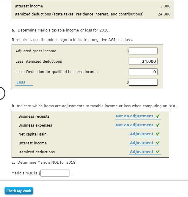 children, has the following items of income and expense during 2018: Gross