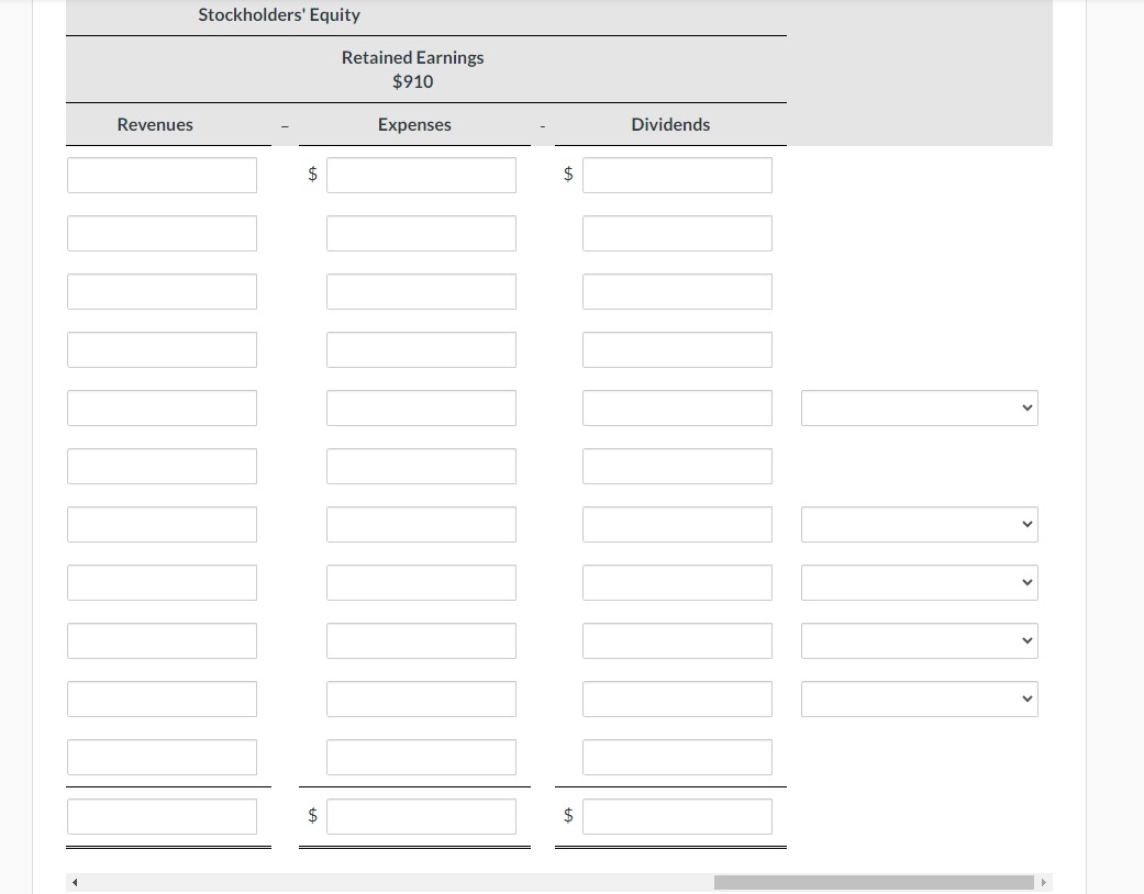 $910 On August 31, the balance sheet of Martinez Veterinary Clinic showed